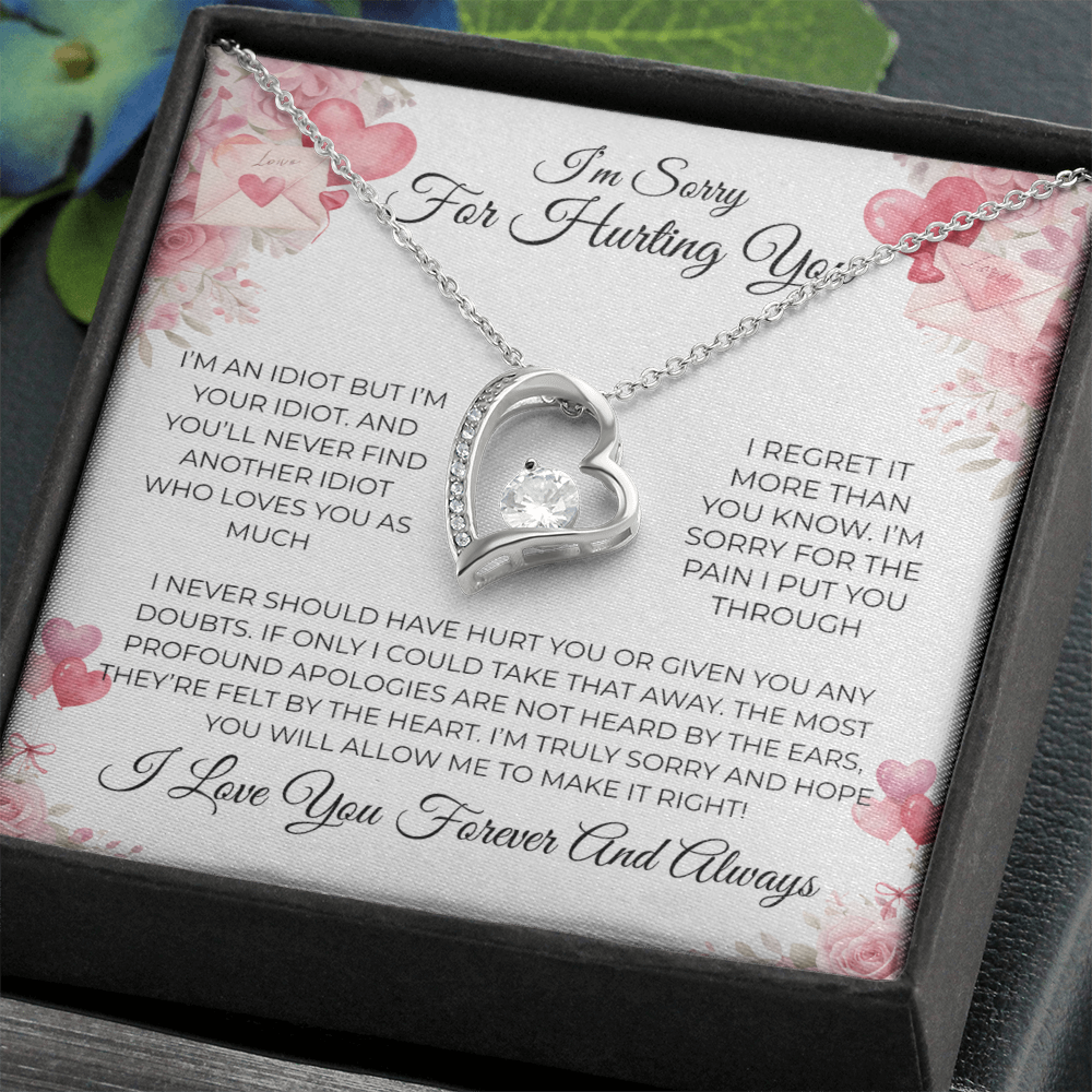 💔 “I’m Sorry” Forever Love Necklace – The Apology She’ll Remember Forever