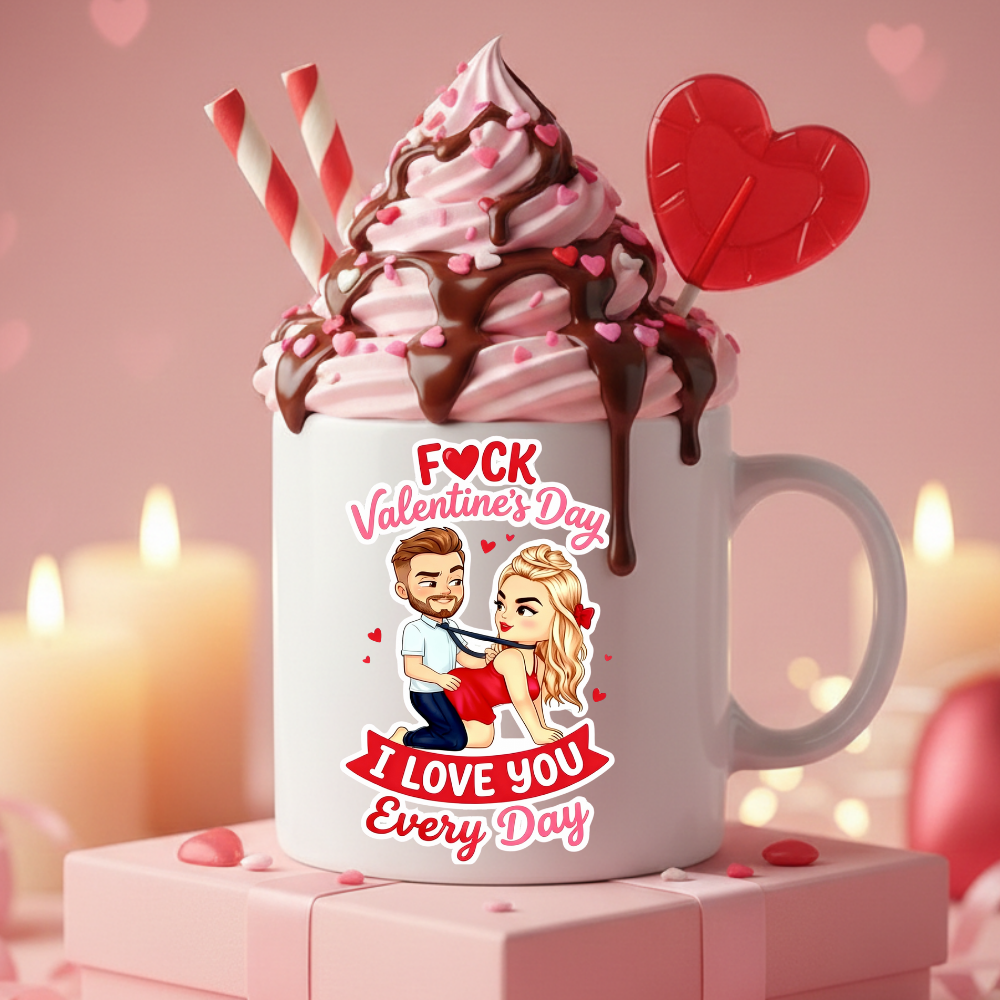 F*ck Valentine’s Day Mug Bold Love Humor Gift