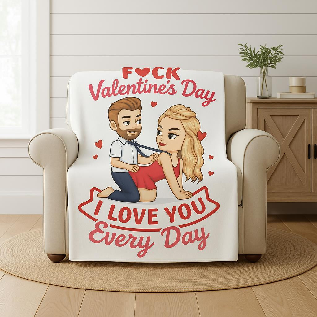 Naughty F*ck Valentine’s Day I Love You Blanket